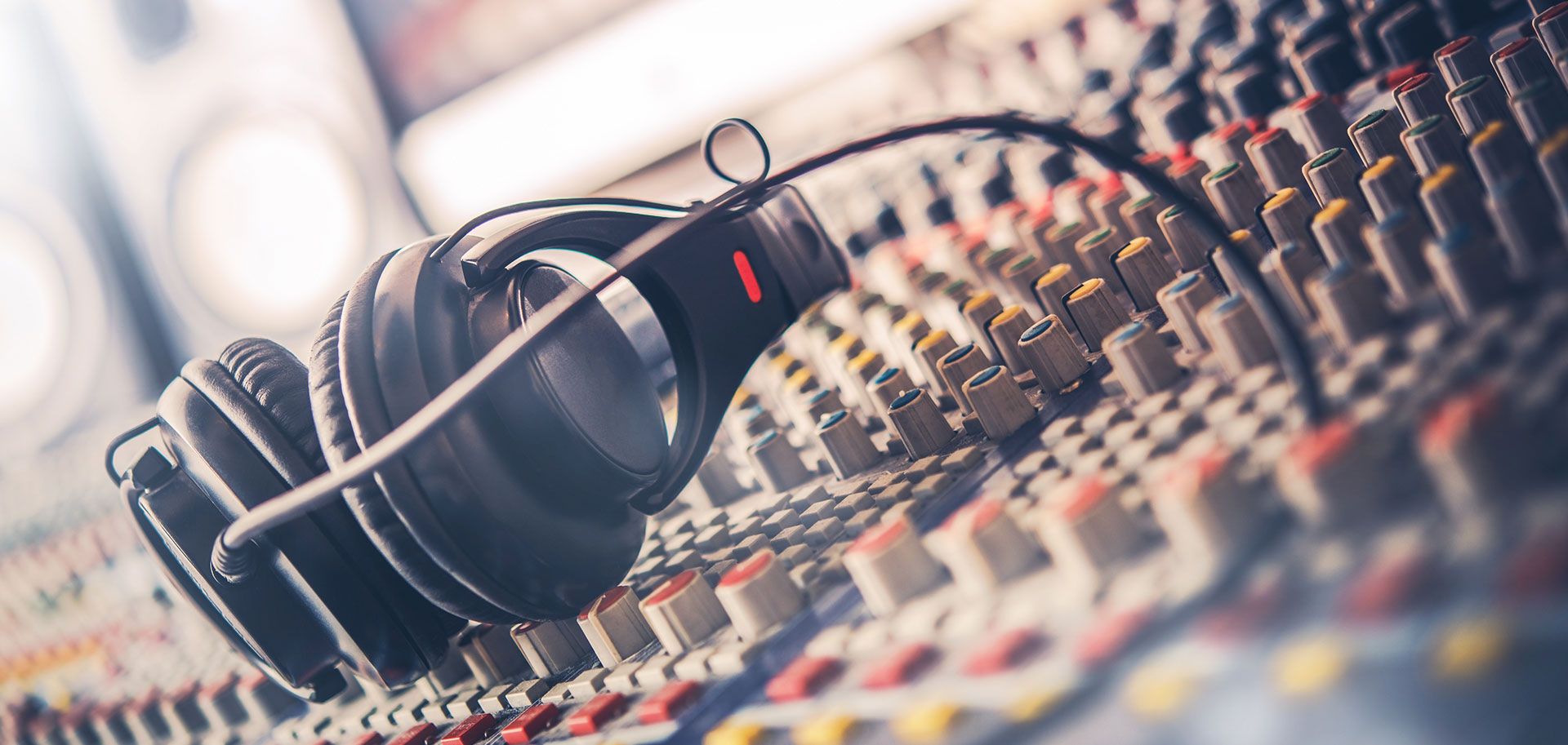 Recording studio interior for Bangtown Productions